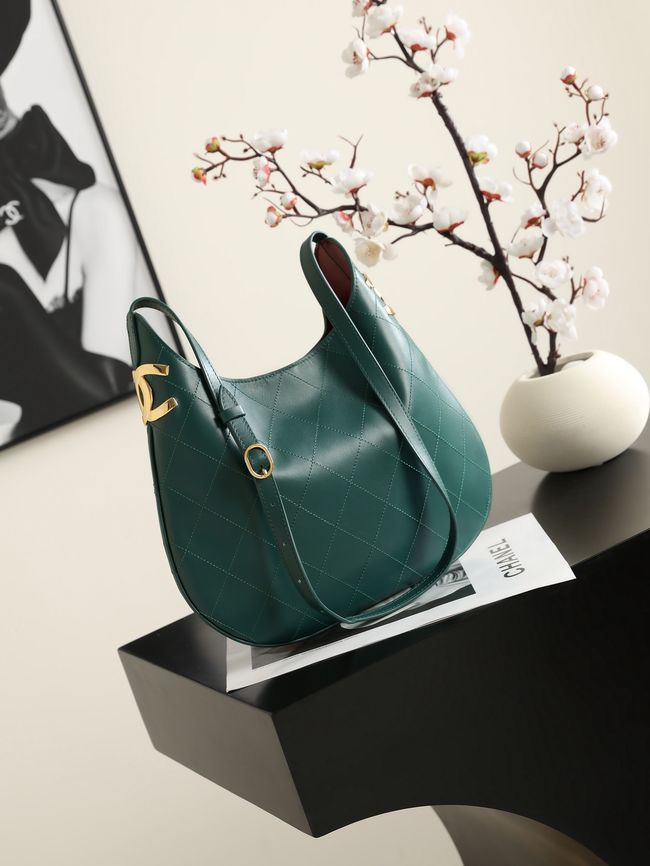 Chanel Calfskin Shoulder Bag AS6478 green Chanel Calfskin Shoulder Bag AS6478 green