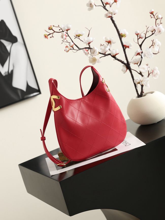 Chanel Calfskin Shoulder Bag AS6479 red