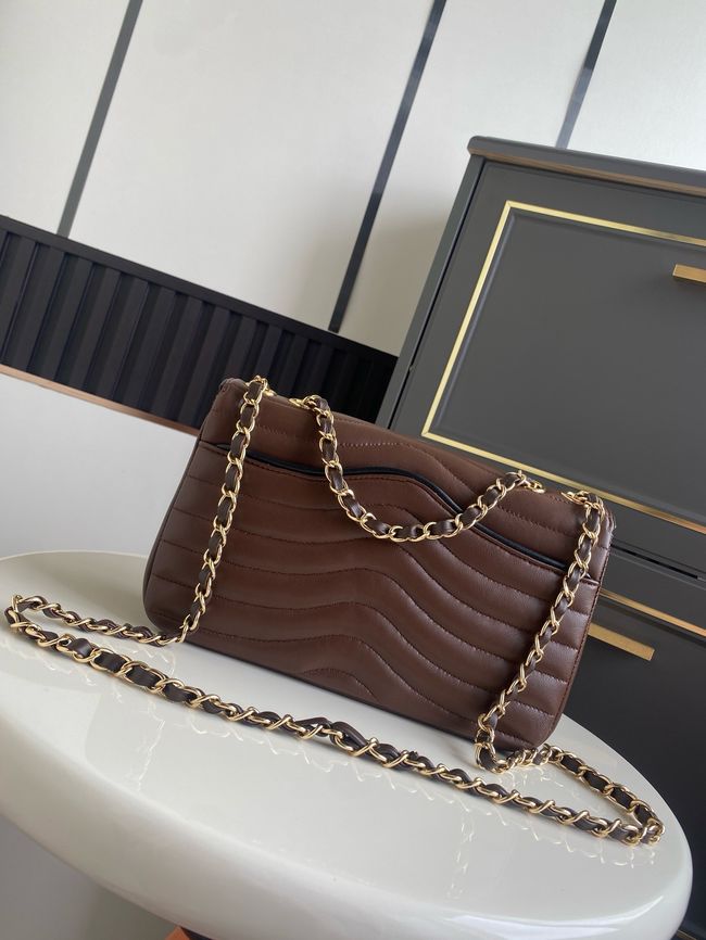 Chanel Flap Bag AS6497 Dark Brown Chanel Flap Bag AS6497 Dark Brown