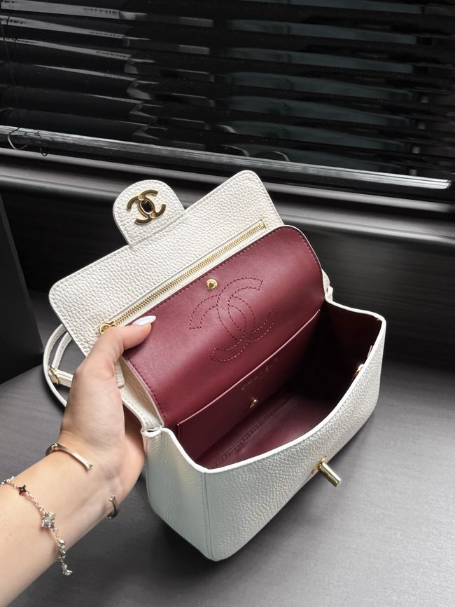 Chanel Mini Flap Bag AS6573 Ivory&gold-Tone Metal