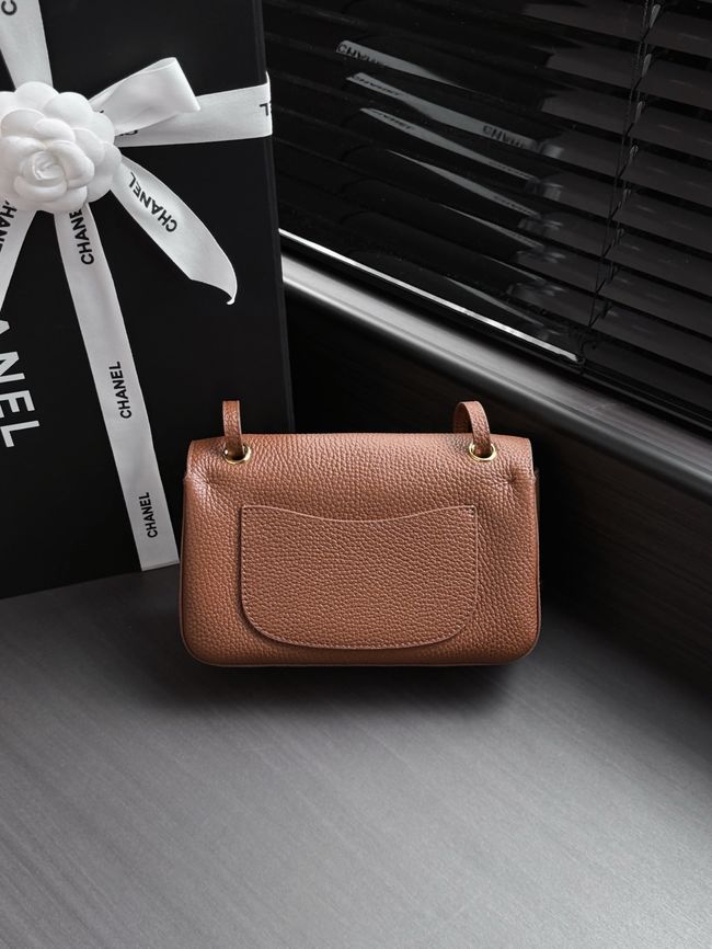 Chanel Mini Flap Bag AS6573 camel&gold-Tone Metal Chanel Mini Flap Bag AS6573 camel&gold-Tone Metal