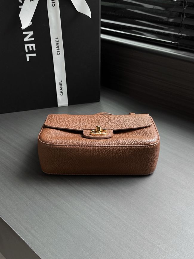 Chanel Mini Flap Bag AS6573 camel&gold-Tone Metal Chanel Mini Flap Bag AS6573 camel&gold-Tone Metal