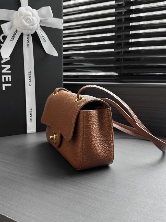Chanel Mini Flap Bag AS6573 camel&gold-Tone Metal Chanel Mini Flap Bag AS6573 camel&gold-Tone Metal