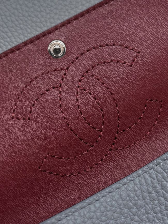 Chanel Mini Flap Bag AS6573 gray&Silver-Tone Metal