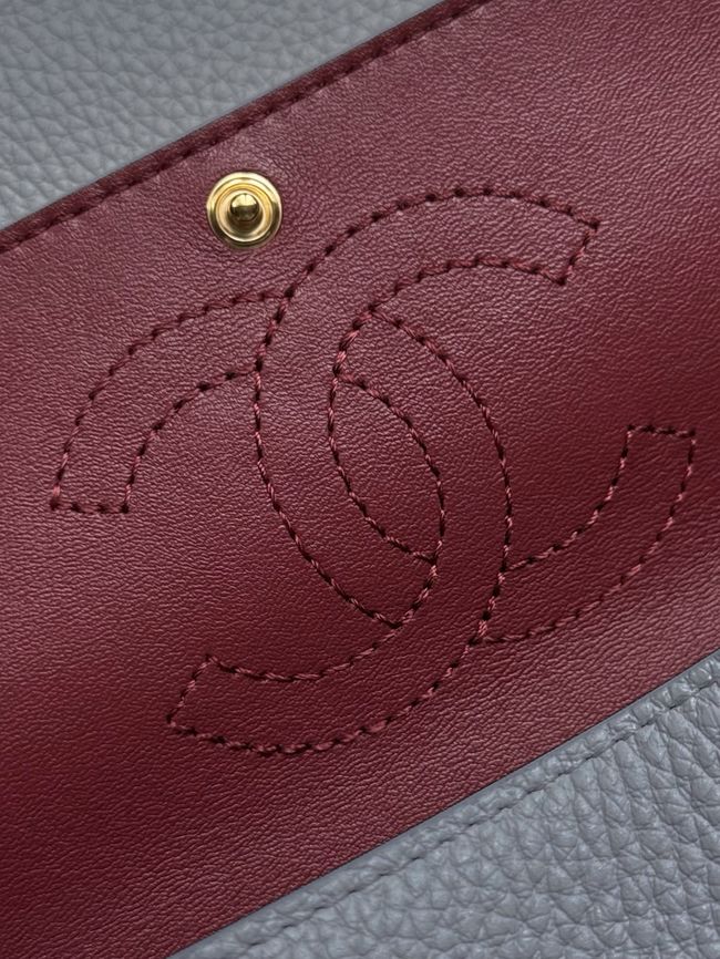 Chanel Mini Flap Bag AS6573 gray&gold-Tone Metal