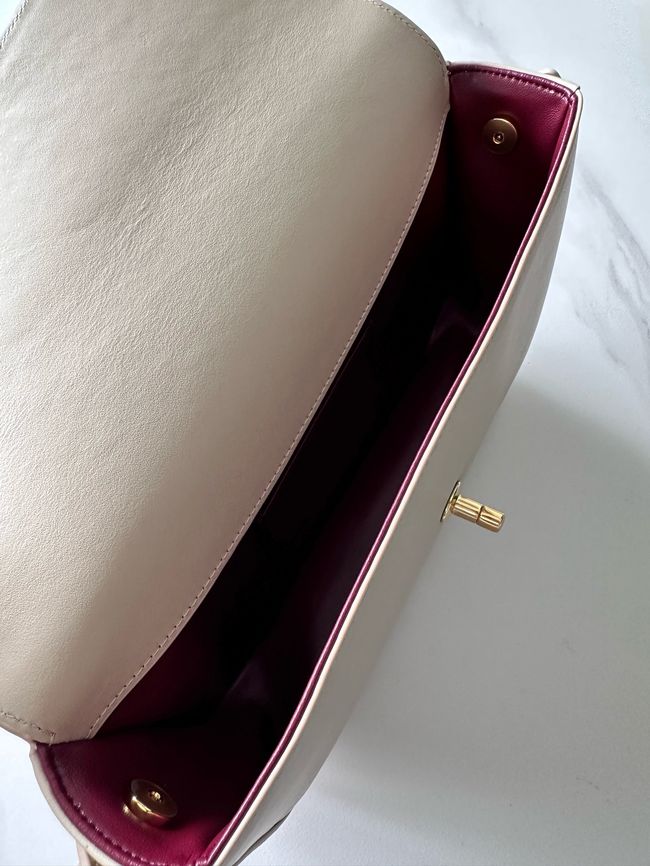 Chanel Mini Flap Bag with Top Handle AS6424 Ivory Chanel Mini Flap Bag with Top Handle AS6424 Ivory