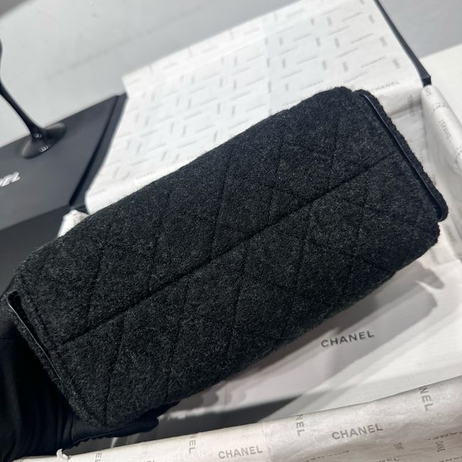 CHANEL 25 Mini Handbag Felt AS5631 black CHANEL 25 Mini Handbag Felt AS5631 black