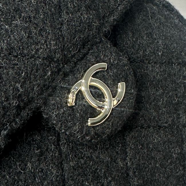CHANEL 25 SMALL HANDBAG Felt AS5293 black CHANEL 25 SMALL HANDBAG Felt AS5293 black