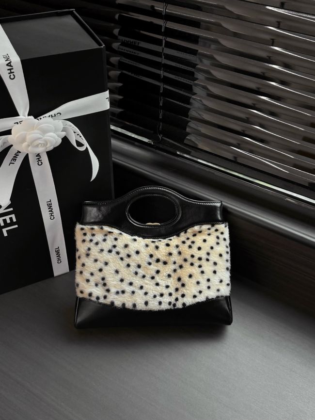 CHANEL 31 Mini Shopping Bag AS4133 Light Beige & Black CHANEL 31 Mini Shopping Bag AS4133 Light Beige & Black