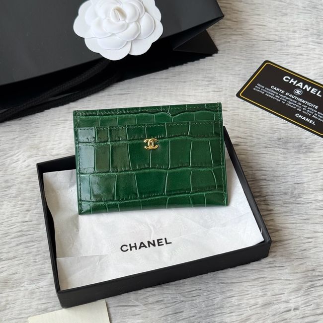 Chanel Card Holder AP5397 green Chanel Card Holder AP5397 green