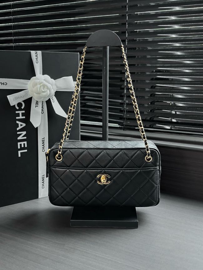 Chanel Lambskin Camera Case AS6443 black Chanel Lambskin Camera Case AS6443 black