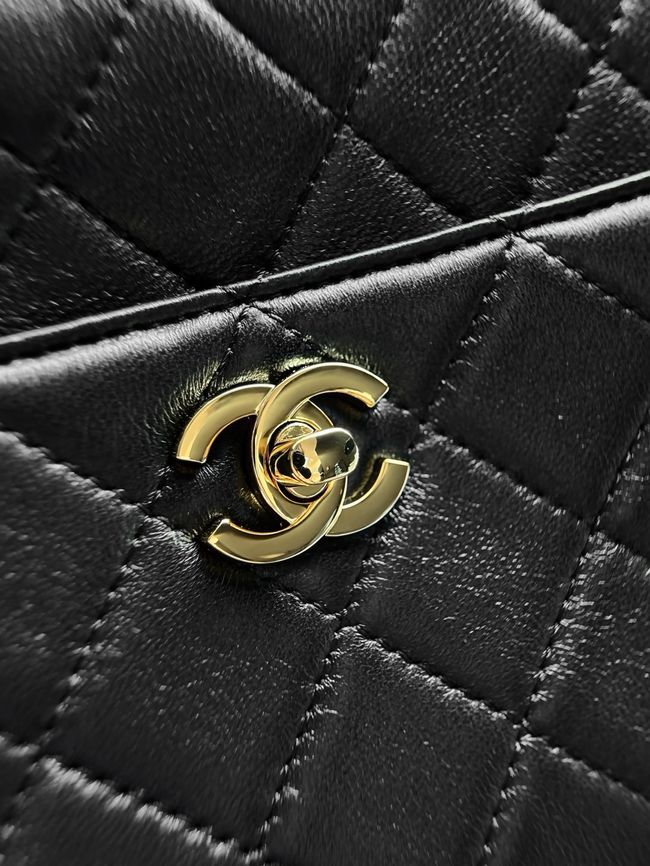 Chanel Lambskin Camera Case AS6443 black