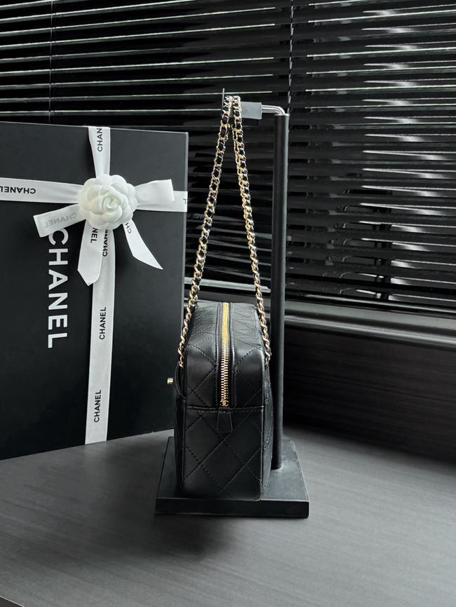 Chanel Lambskin Camera Case AS6443 black