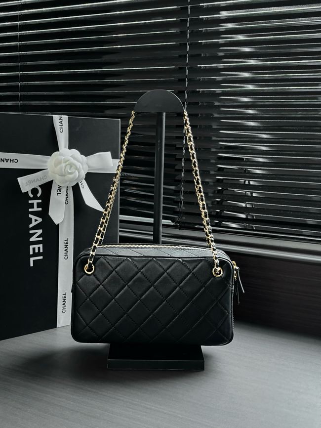 Chanel Lambskin Camera Case AS6443 black