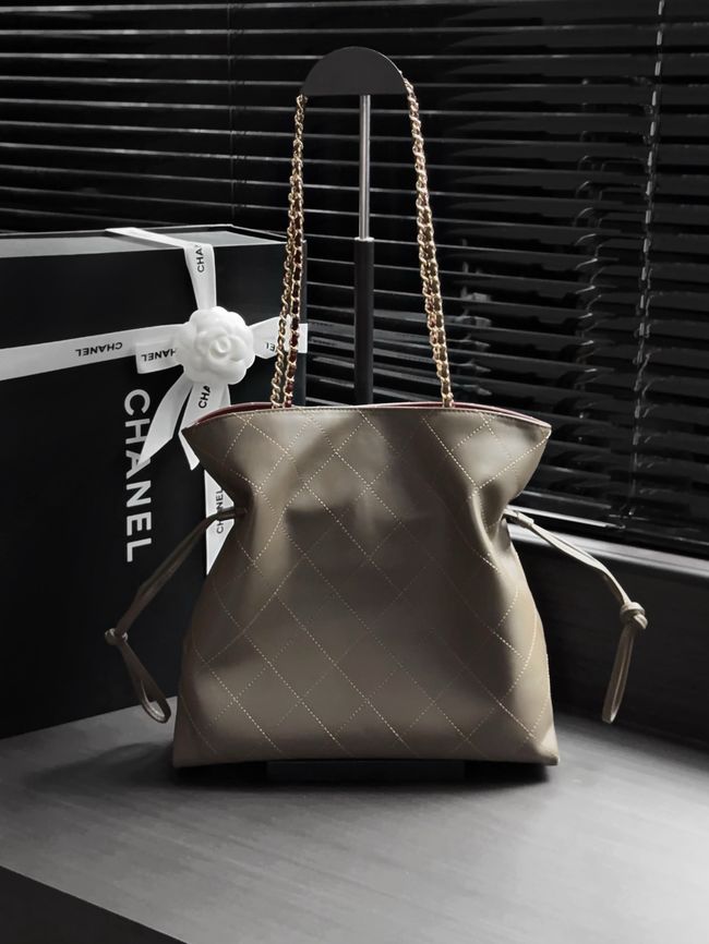 Chanel Small Shopping Bag AS6495 Khaki