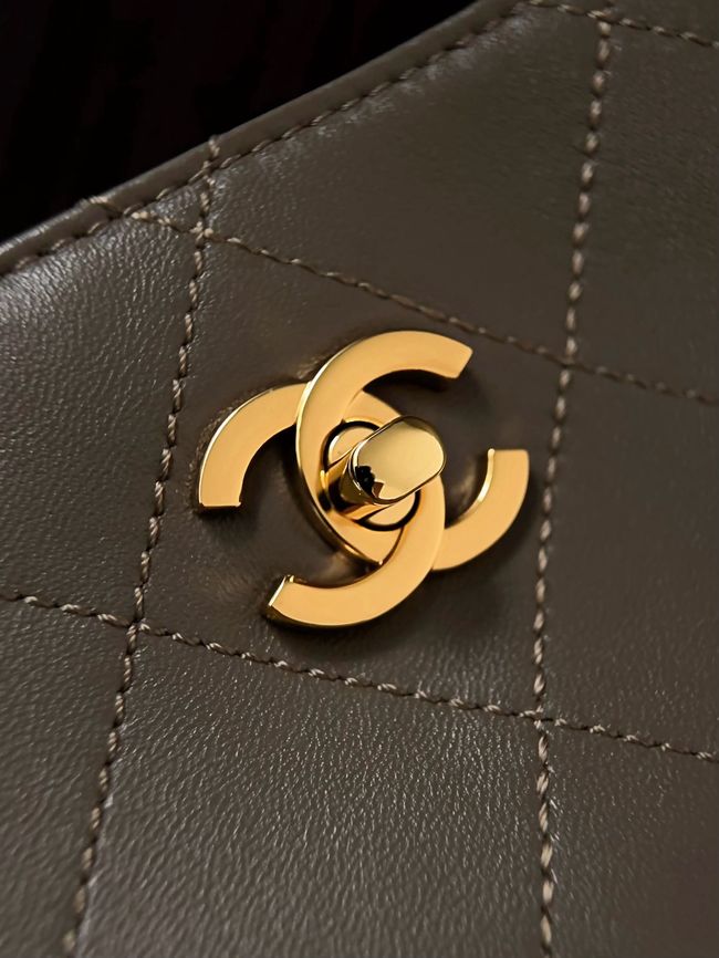 Chanel Small Shopping Bag AS6495 Khaki