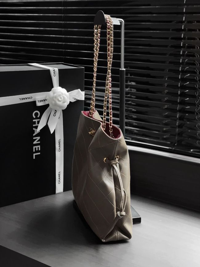 Chanel Small Shopping Bag AS6495 Khaki