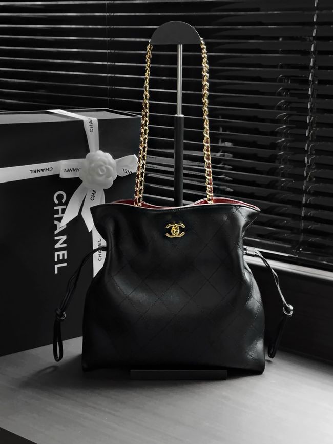 Chanel Small Shopping Bag AS6495 black Chanel Small Shopping Bag AS6495 black