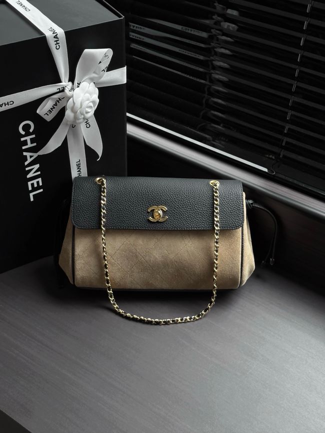 Chanel Small Shoulder Bag AS6427 black&Beige