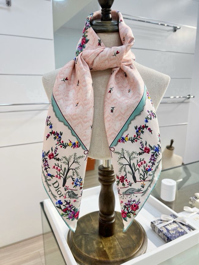 Dior 90 Square Scarf Silk Twill KY200-2 Dior 90 Square Scarf Silk Twill KY200-2