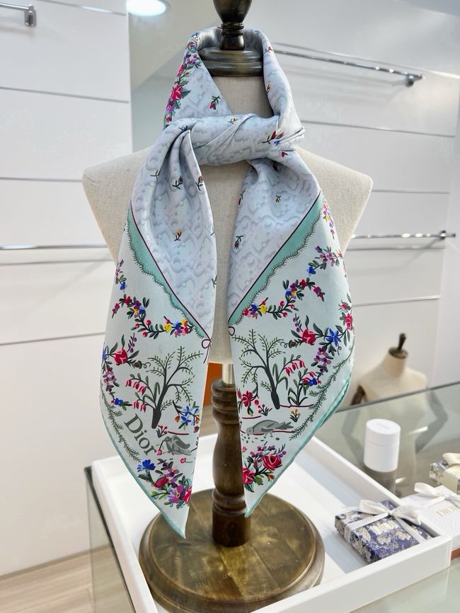 Dior 90 Square Scarf Silk Twill KY200-3 Dior 90 Square Scarf Silk Twill KY200-3