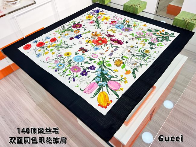 Gucci cashmere Shawl 06392-2 Gucci cashmere Shawl 06392-2
