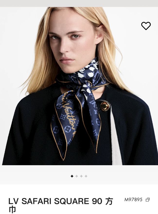 Louis Vuitton silk Square 90 M98341-1 Louis Vuitton silk Square 90 M98341-1