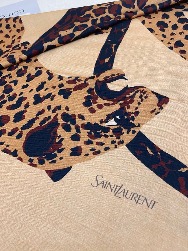 YSL Shawl Wool Silk and Cotton 873734-1 YSL Shawl Wool Silk and Cotton 873734-1