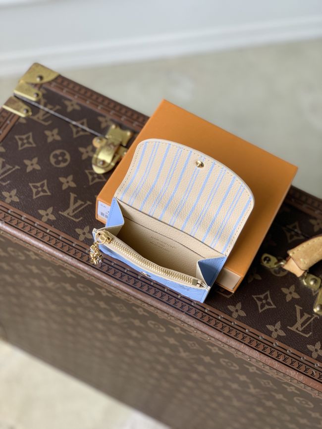 Louis Vuitton Rosalie Coin Purse M29796 Bleu Iris Louis Vuitton Rosalie Coin Purse M29796 Bleu Iris