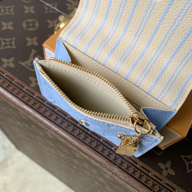 Louis Vuitton Rosalie Coin Purse M29796 Bleu Iris Louis Vuitton Rosalie Coin Purse M29796 Bleu Iris