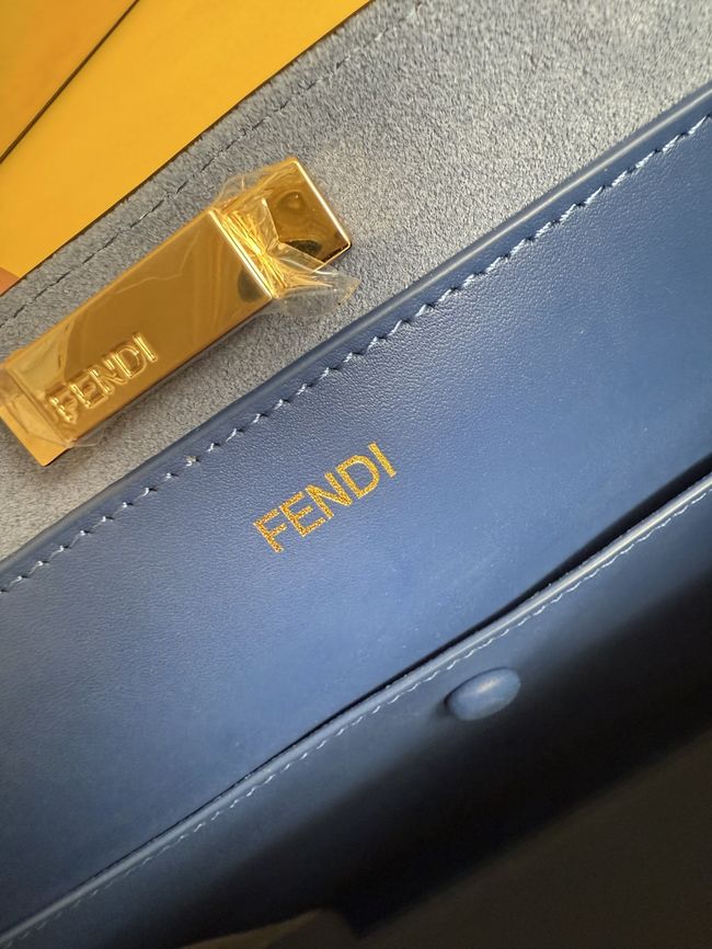 FENDI Way Large leather bag 8BN369 gray FENDI Way Large leather bag 8BN369 gray