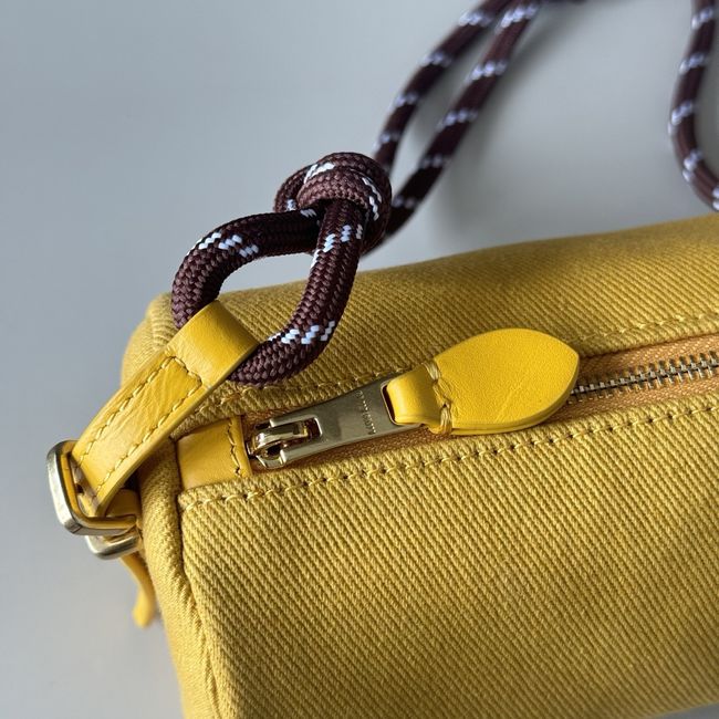 MIUMIU Tote Shoulder Handbag denim 5NE851 yellow MIUMIU Tote Shoulder Handbag denim 5NE851 yellow