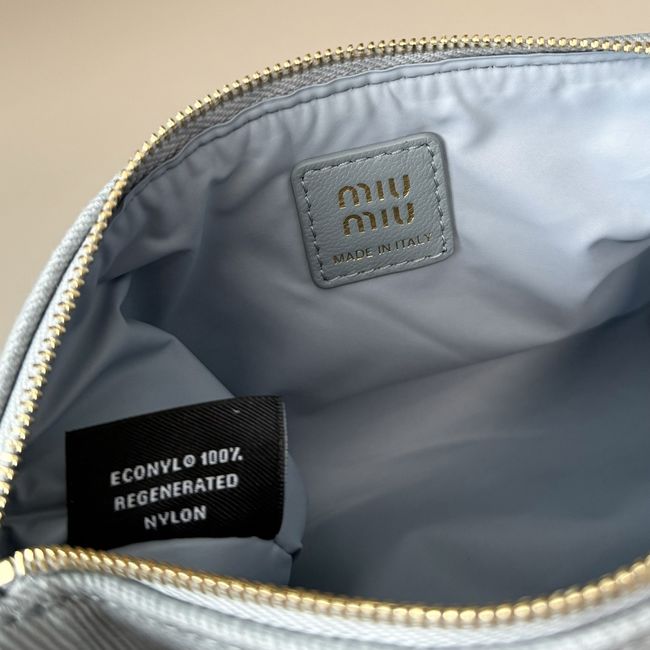 MIUMIU Tote Shoulder Handbag denim 5NE851 light blue MIUMIU Tote Shoulder Handbag denim 5NE851 light blue