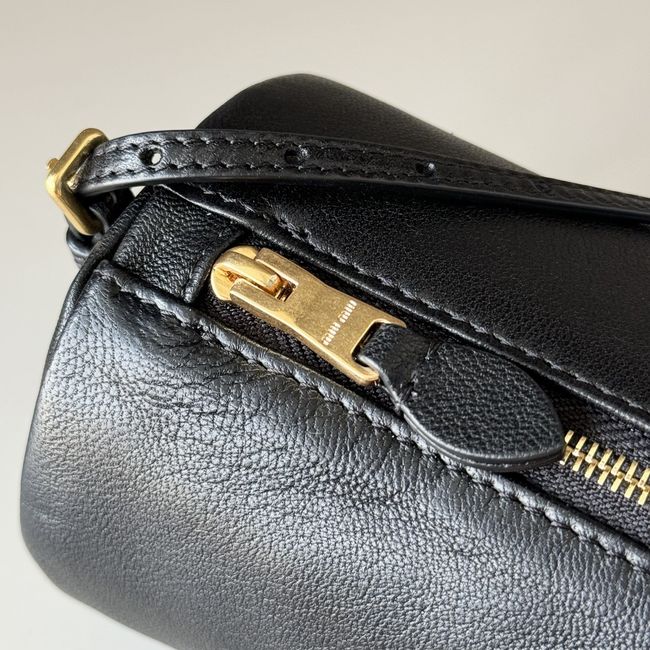 MIUMIU Tote Shoulder Handbag sheepskin 5NE851 black MIUMIU Tote Shoulder Handbag sheepskin 5NE851 black