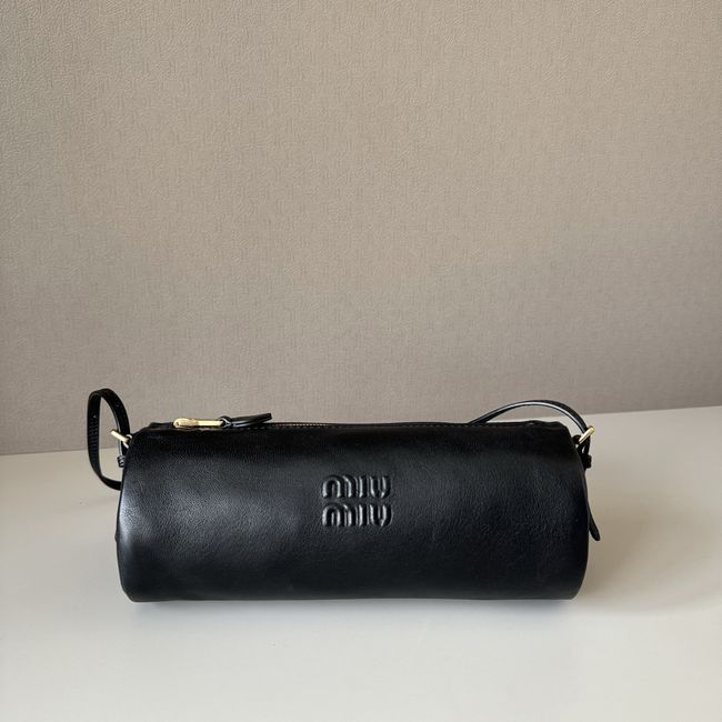 MIUMIU Tote Shoulder Handbag sheepskin 5NE851 black MIUMIU Tote Shoulder Handbag sheepskin 5NE851 black