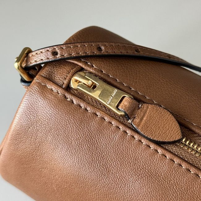 MIUMIU Tote Shoulder Handbag sheepskin 5NE851 camel MIUMIU Tote Shoulder Handbag sheepskin 5NE851 camel