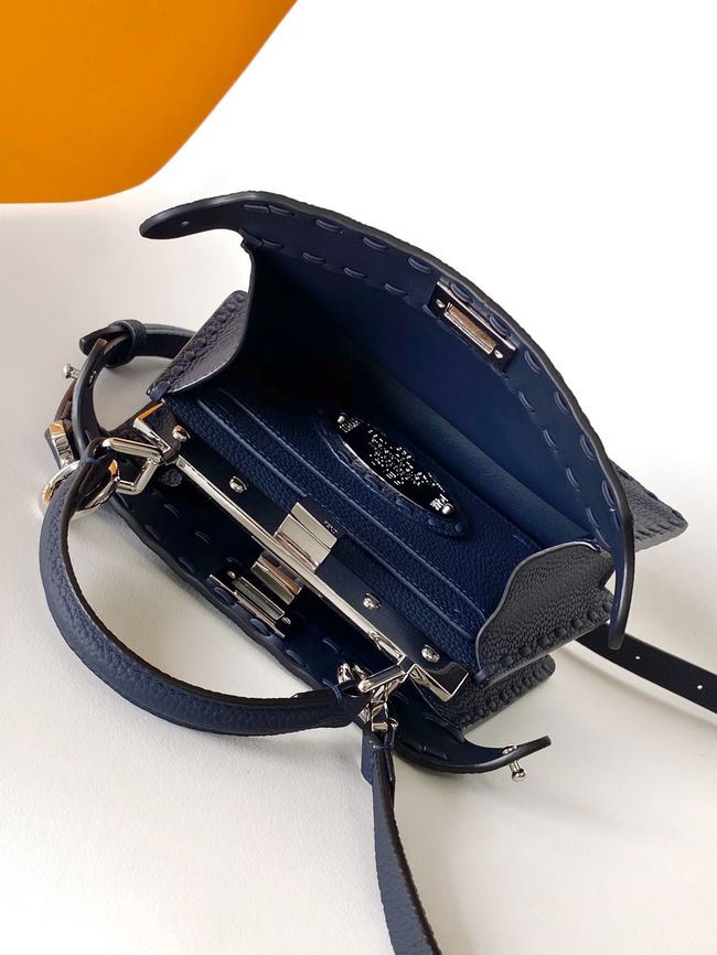 FENDI Peekaboo ISeeU Petite bag 8BN335A dark blue FENDI Peekaboo ISeeU Petite bag 8BN335A dark blue