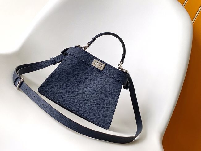 FENDI Peekaboo ISeeU Petite bag 8BN335A dark blue FENDI Peekaboo ISeeU Petite bag 8BN335A dark blue