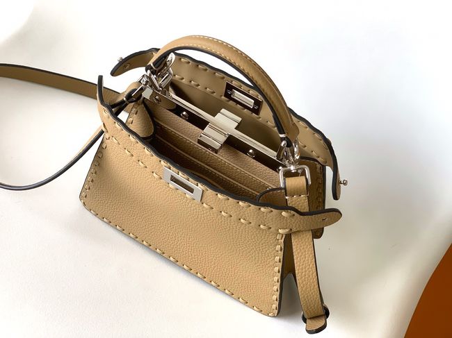 FENDI Peekaboo ISeeU Petite bag 8BN335A Apricot FENDI Peekaboo ISeeU Petite bag 8BN335A Apricot