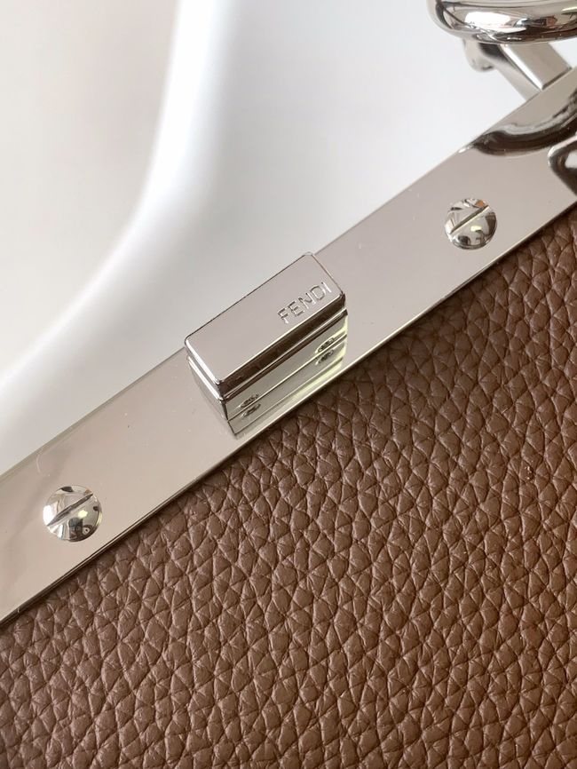 FENDI Peekaboo ISeeU Petite bag 8BN335A dark brown FENDI Peekaboo ISeeU Petite bag 8BN335A dark brown
