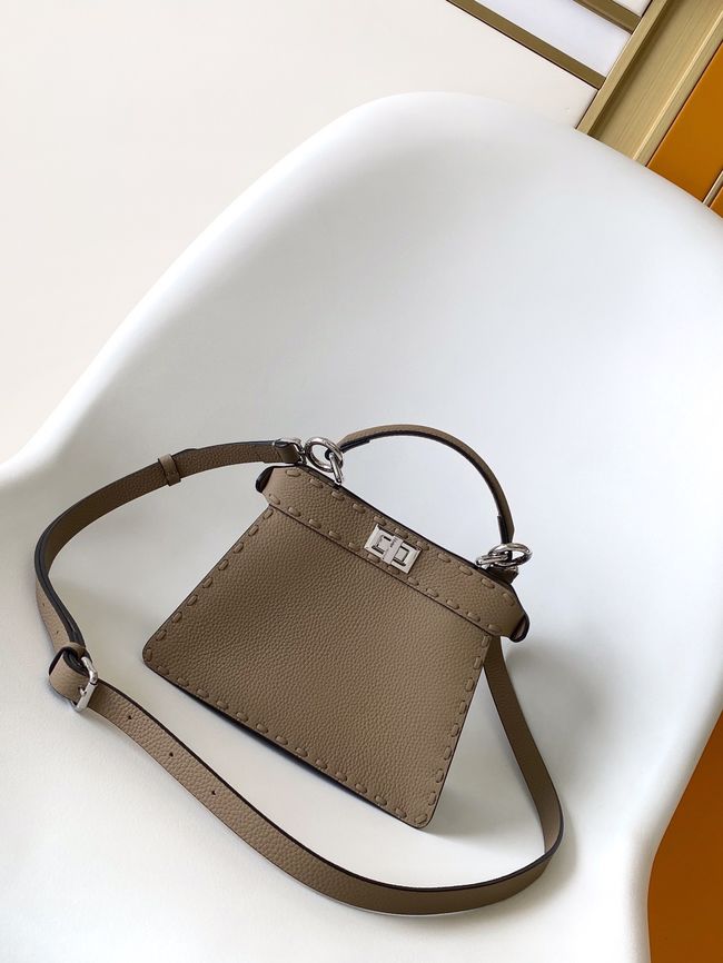 FENDI Peekaboo ISeeU Petite bag 8BN335A gray FENDI Peekaboo ISeeU Petite bag 8BN335A gray