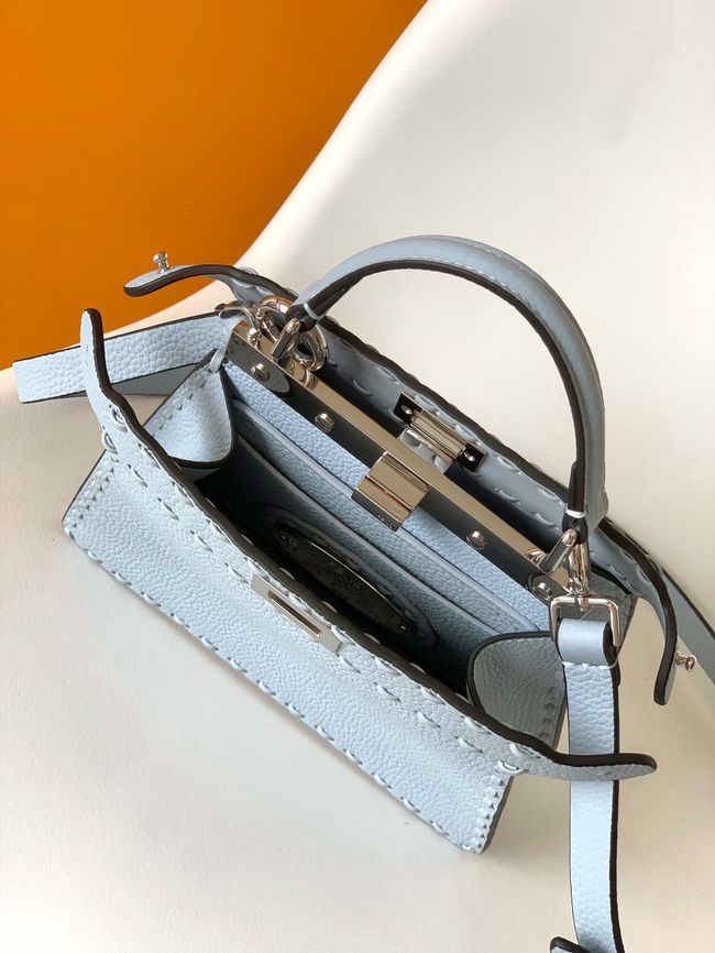 FENDI Peekaboo ISeeU Petite bag 8BN335A light blue FENDI Peekaboo ISeeU Petite bag 8BN335A light blue