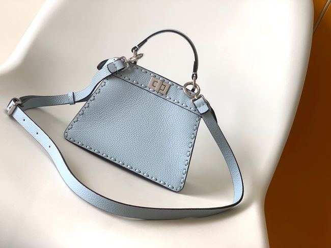 FENDI Peekaboo ISeeU Petite bag 8BN335A light blue FENDI Peekaboo ISeeU Petite bag 8BN335A light blue