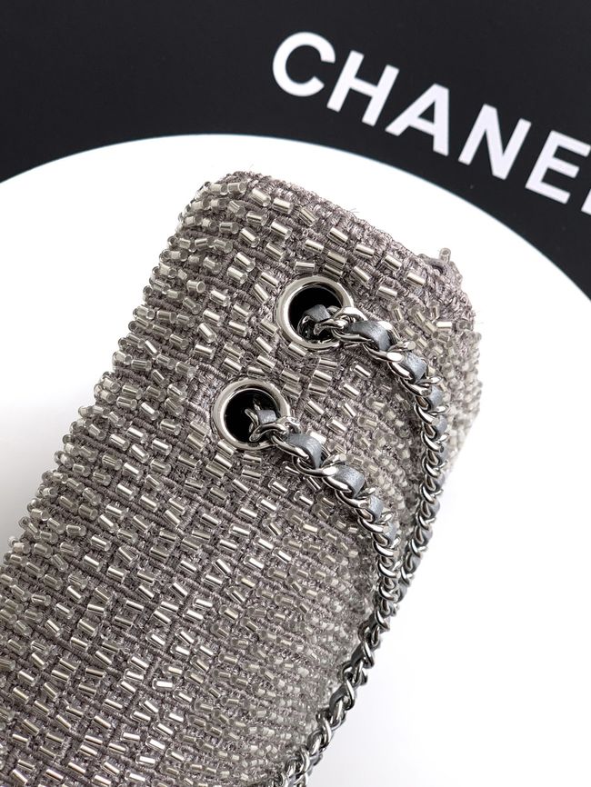 Chanel Small Flap Bag 6171 gray Chanel Small Flap Bag 6171 gray
