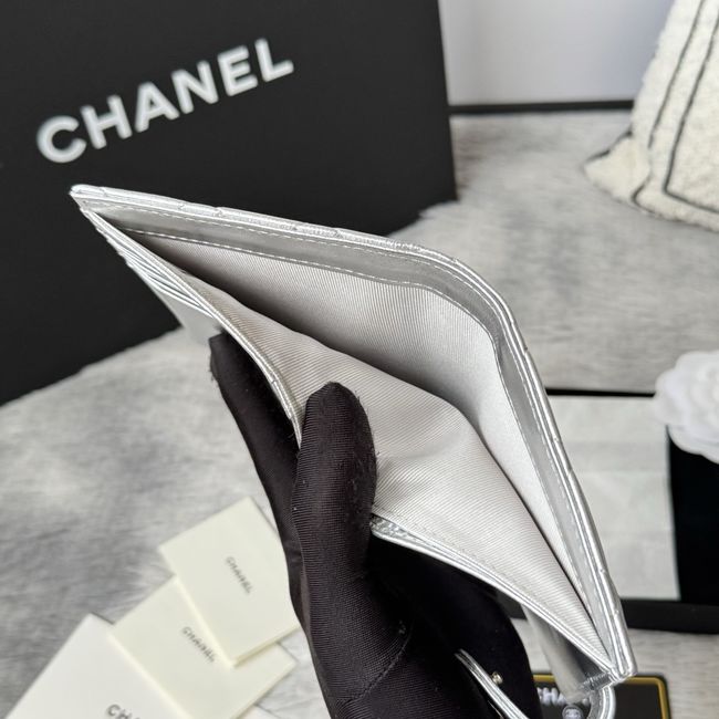 Chanel Passport Holder AP3196 Silvery Chanel Passport Holder AP3196 Silvery