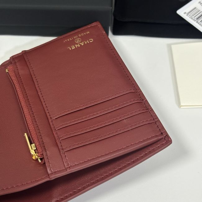 Chanel Passport Holder AP5193 Burgundy