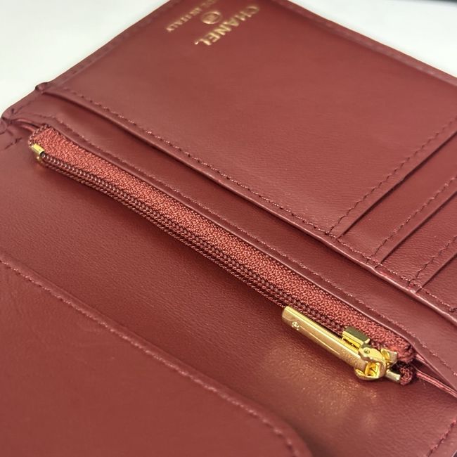 Chanel Passport Holder AP5193 Burgundy