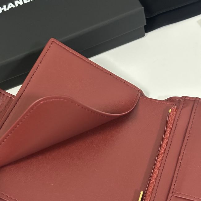 Chanel Passport Holder AP5193 Burgundy