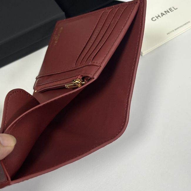 Chanel Passport Holder AP5193 Burgundy