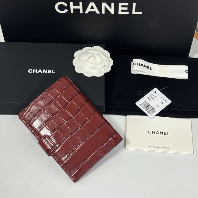 Chanel Passport Holder AP5193 Burgundy
